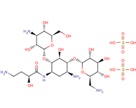 Amikacin disulfate Chemical Structure