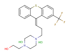 cis-(Z)-Flupentixol dihydrochloride Chemical Structure