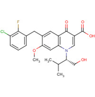 Elvitegravir Chemical Structure