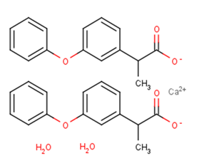 Fenoprofen calcium hydrate Chemical Structure