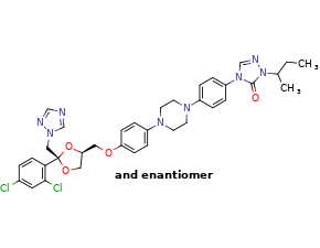 Itraconazole Chemical Structure