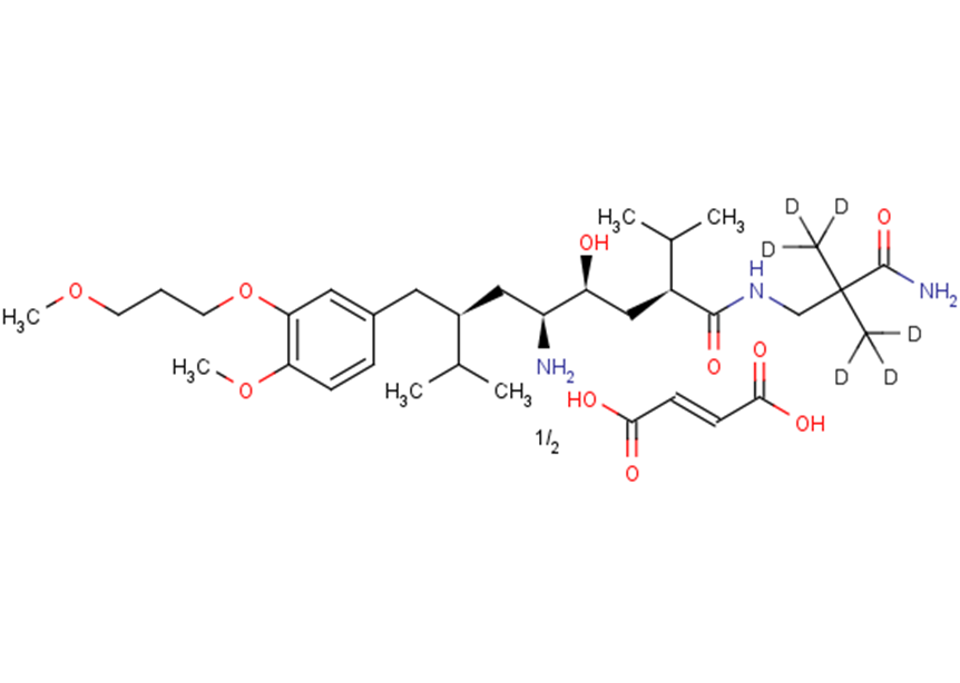 Aliskiren D6 hemifumarate Chemical Structure