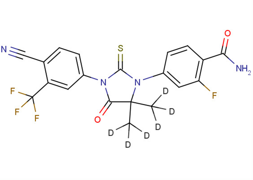 N-desmethyl Enzalutamide D6 Chemical Structure