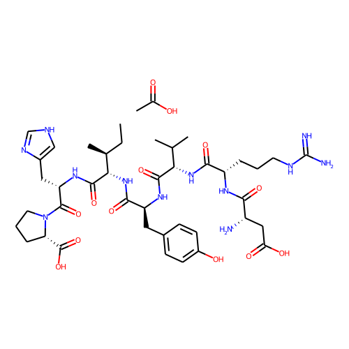 Angiotensin Fragment 1-7 (acetate) Chemical Structure