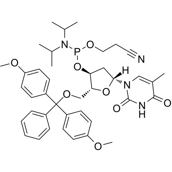 DMT-dT Phosphoramidite Chemical Structure