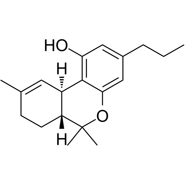 Tetrahydrocannabivarin Chemical Structure