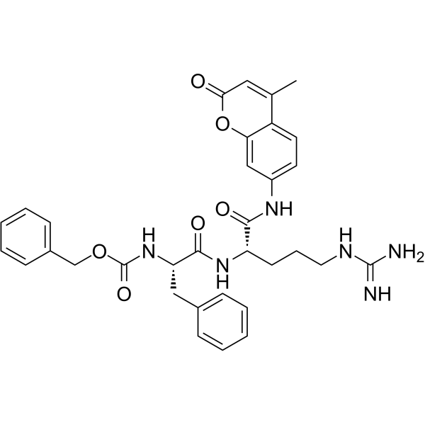N-CBZ-Phe-Arg-AMC Chemical Structure