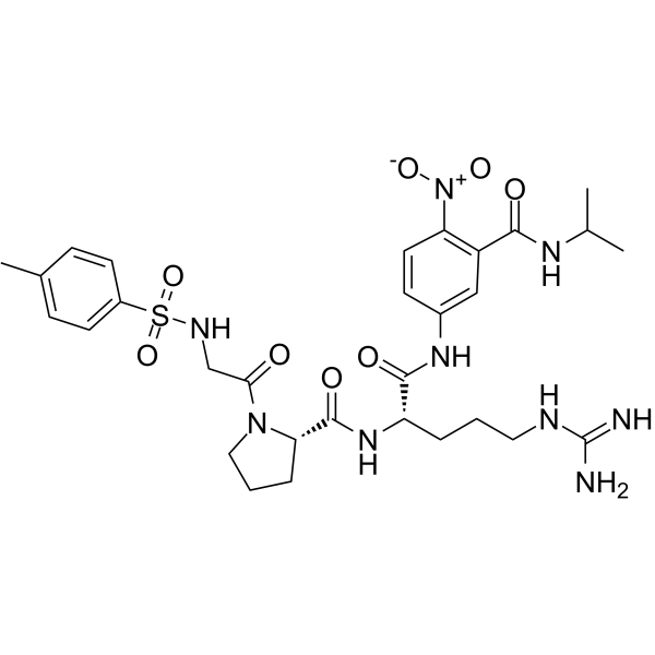 Tos-Gly-Pro-Arg-ANBA-IPA Chemical Structure