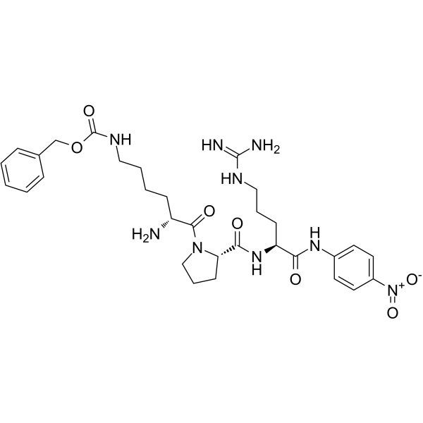 D-Lys(Z)-Pro-Arg-pNA Chemical Structure