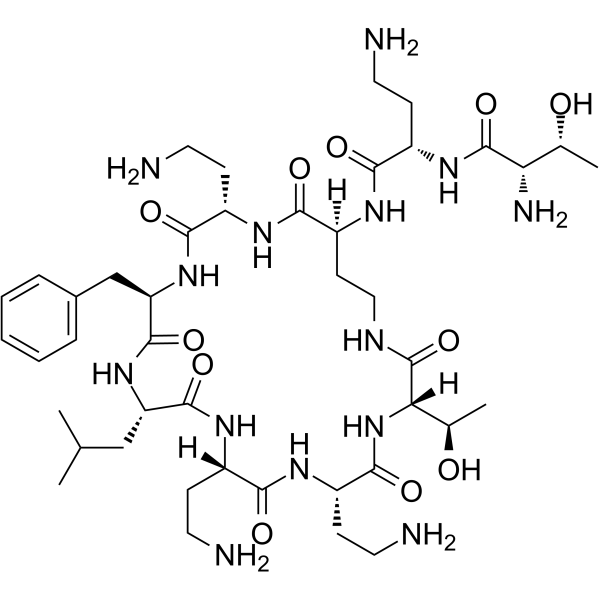 Polymyxin B nonapeptide Chemical Structure