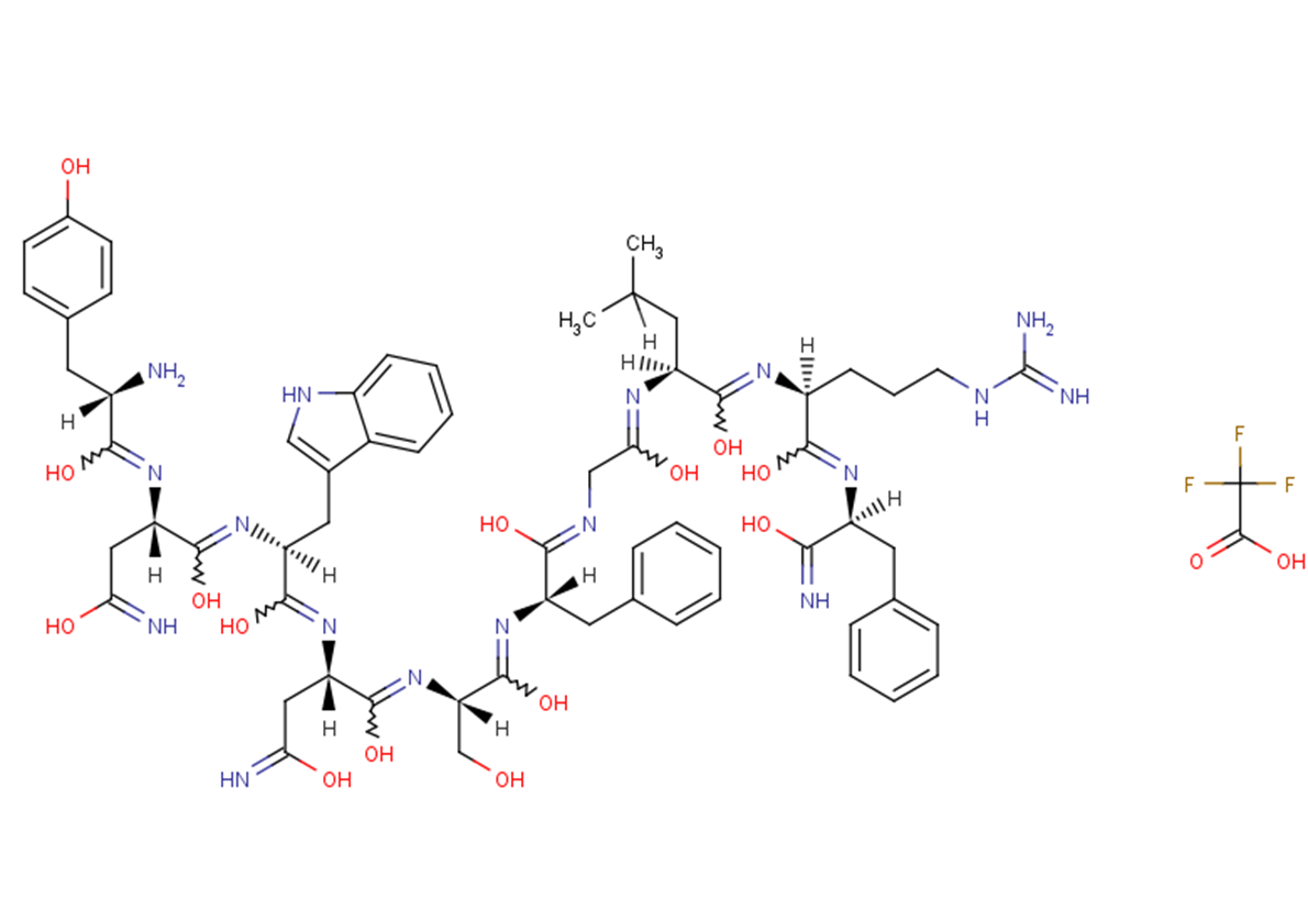Kisspeptin-10, human (TFA)(374675-21-5,FREE) Chemical Structure