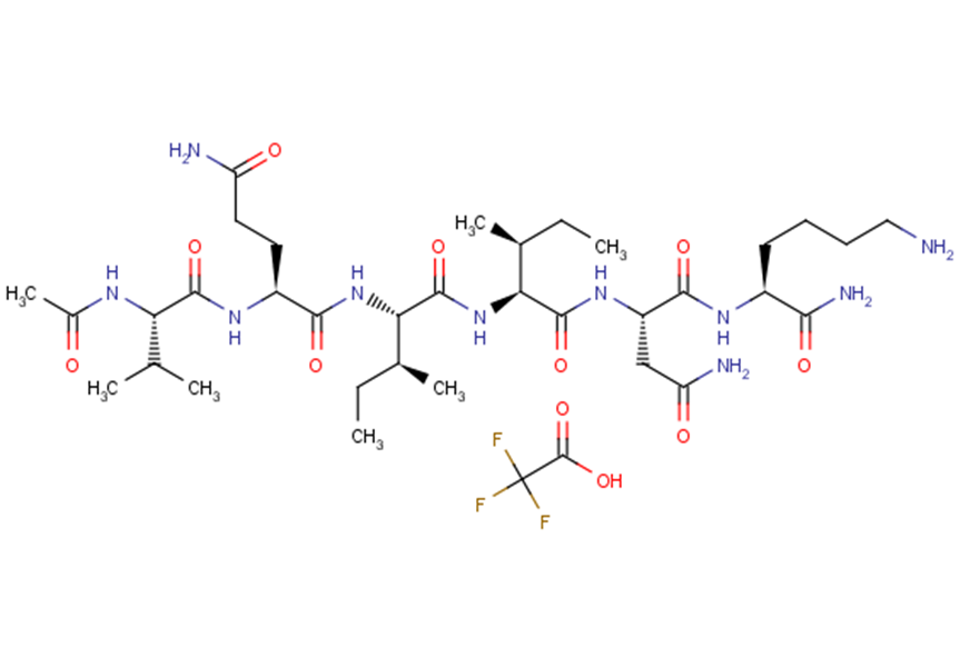 Tau protein (592-597), Human TFA Chemical Structure