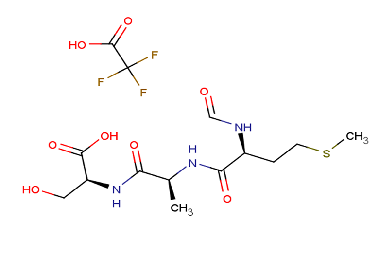 N-Formyl-Met-Ala-Ser Chemical Structure