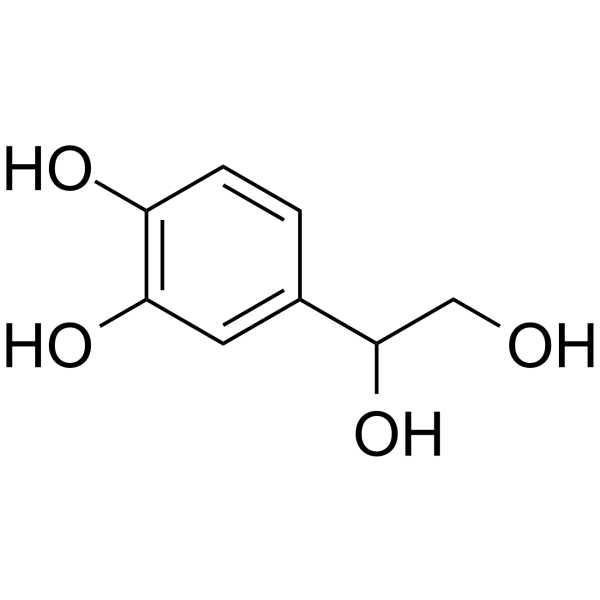 4-(1,2-Dihydroxyethyl)benzene-1,2-diol Chemical Structure