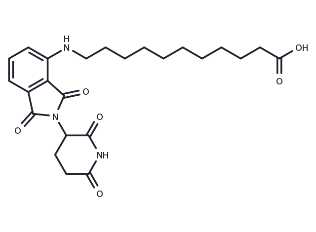 Thalidomide-NH-C10-COOH Chemical Structure