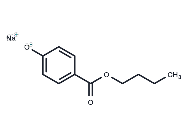 Butylparaben sodium Chemical Structure
