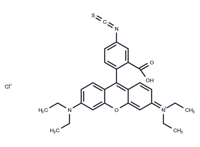 RBITC [Rhodamine B 5-isothiocyanate] Chemical Structure