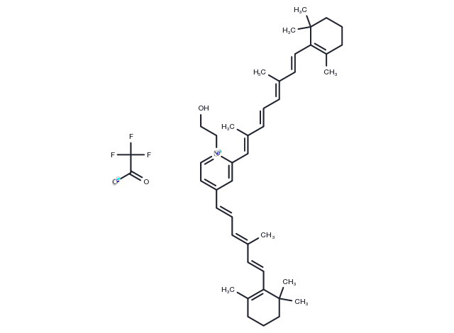 Pyridinium bisretinoid A2E TFA Chemical Structure