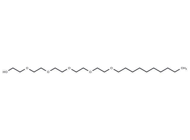 Pentaethylene Glycol Monodecyl Ether (C10E5) Chemical Structure