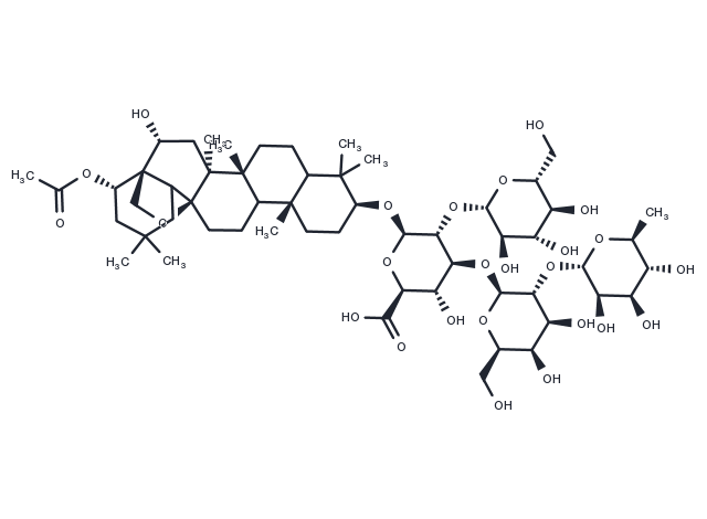 Priverosaponin B 22-acetate Chemical Structure