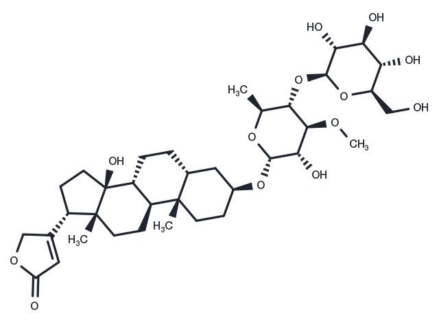 17alpha-Thevebioside Chemical Structure