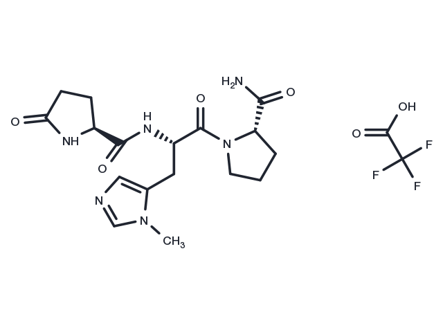 PGlu-3-methyl-His-Pro-NH2 TFA Chemical Structure