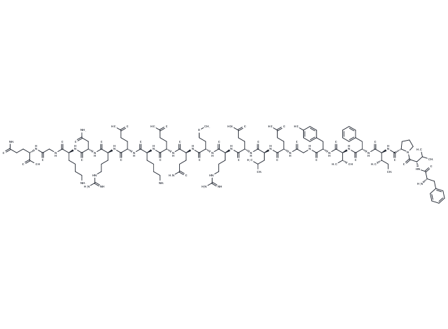 Motilin (26-47), human, porcine Chemical Structure