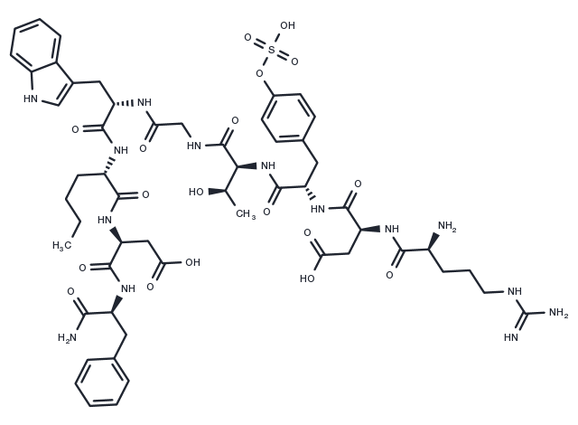 [Thr28, Nle31]-Cholecystokinin (25-33), sulfated Chemical Structure