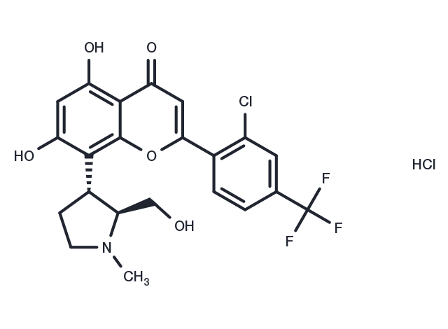 rel-(2S,3R)-Voruciclib hydrochloride Chemical Structure