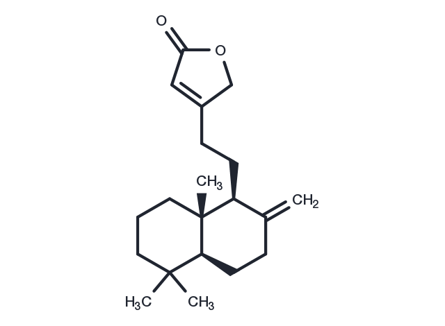 8(17),13-Labdadien-15,16-olide Chemical Structure