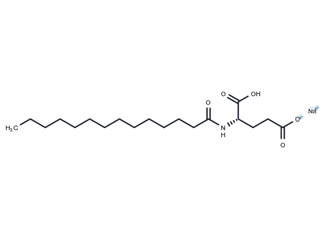 Myristoyl glutamic acid sodium Chemical Structure