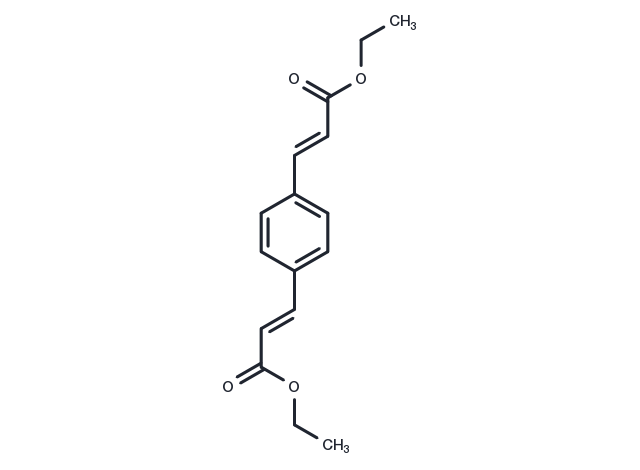 Diethyl p-phenylenediacrylate Chemical Structure