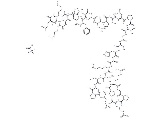 Gastric Inhibitory Peptide (22-51) (human) TFA Chemical Structure