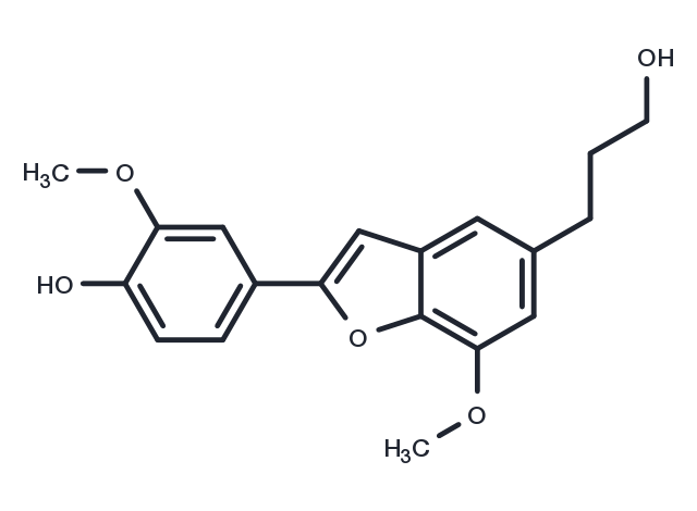 2-(4-Hydroxy-3-methoxyphenyl)-7-methoxy-5-benzofuranpropanol