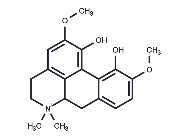 Magnoflorine (Thalictrine; Esholine) Chemical Structure