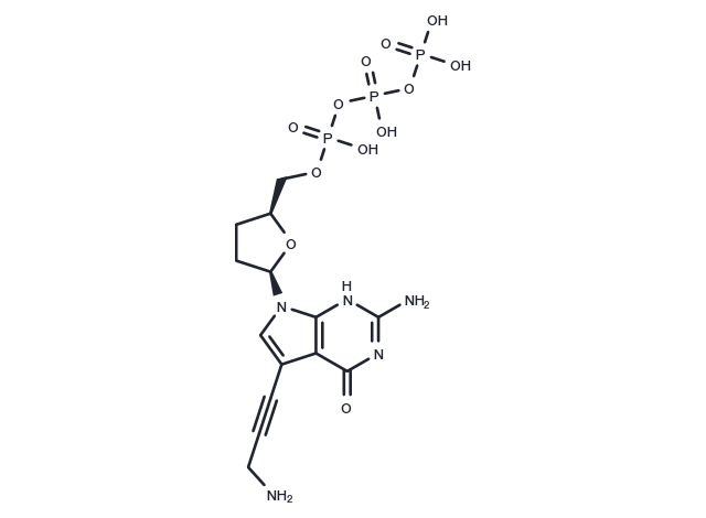 7-Deaza-7-propargylamino-ddGTP Chemical Structure