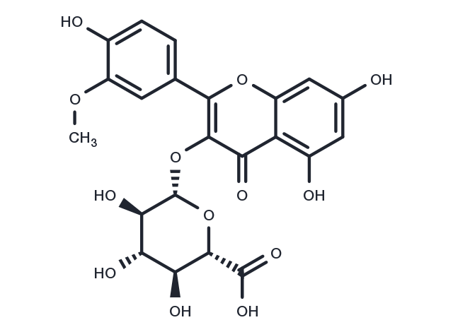 Isorhamnetin 3-glucuronide Chemical Structure