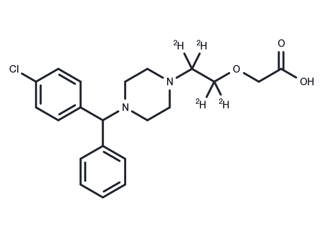 Cetirizine D4 Chemical Structure