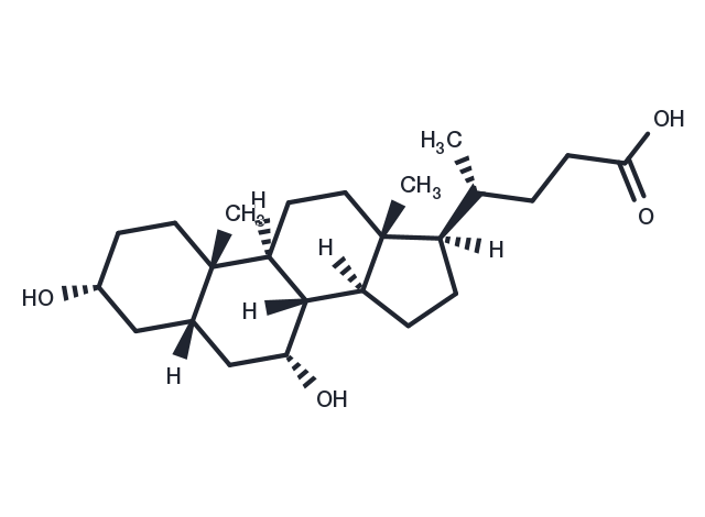 Chenodeoxycholic acid Chemical Structure