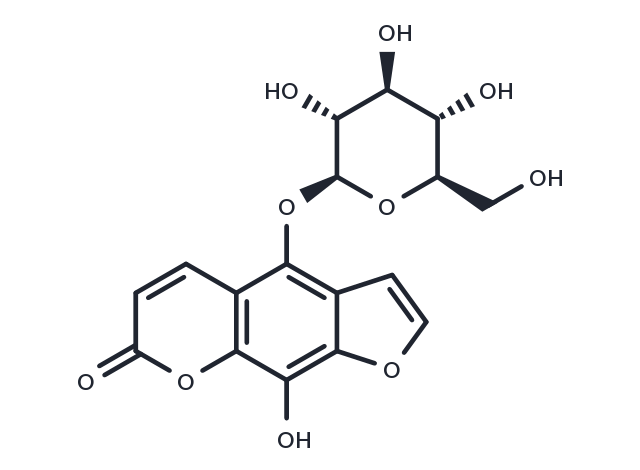 8-Hydroxy-5-O-beta-D-glucopyranosylpsoralen