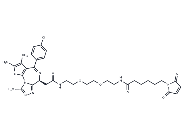 (+)-JQ1 maleimide Chemical Structure