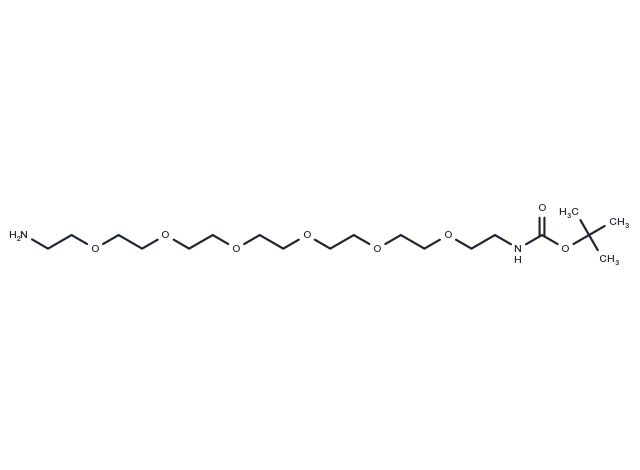 Boc-NH-PEG6-amine Chemical Structure