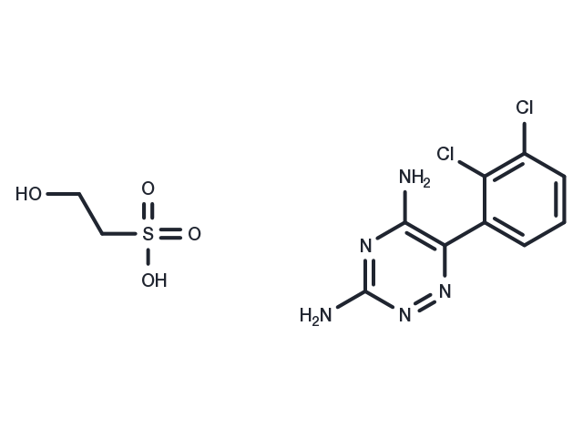 Lamotrigine isethionate Chemical Structure