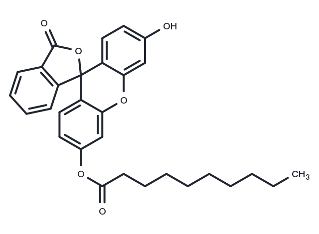 Decanoyl fluorescein Chemical Structure
