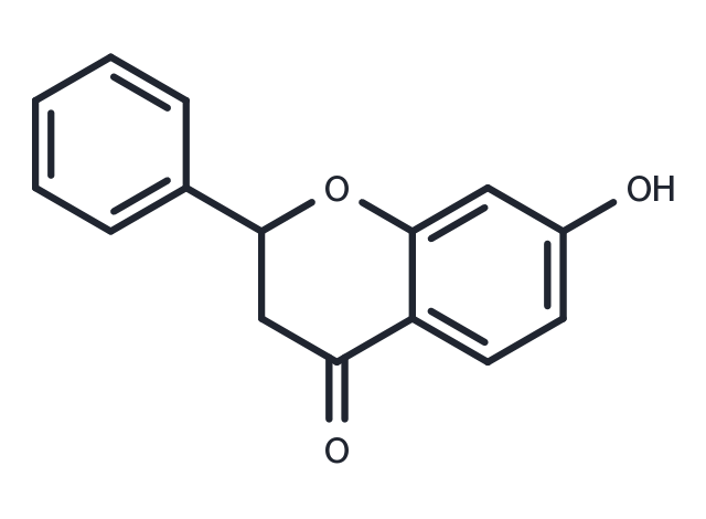 7-Hydroxyflavanone Chemical Structure