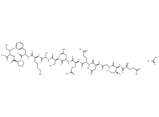 Neuropeptide EI, rat acetate Chemical Structure