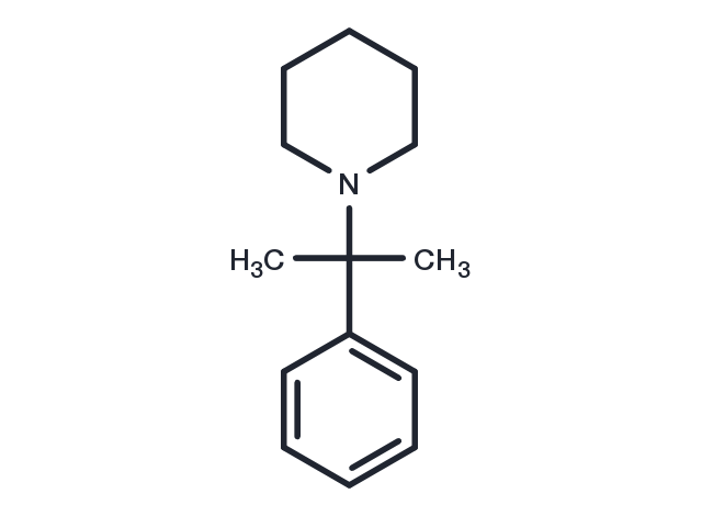2-Phenyl-2-(1-piperidinyl)propane Chemical Structure