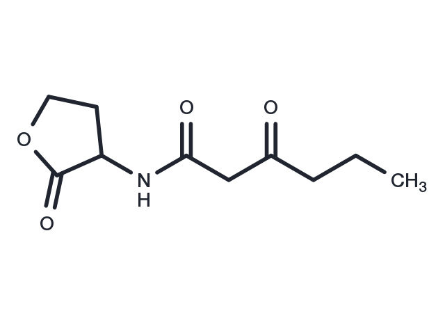 N-(Ketocaproyl)-DL-homoserine lactone Chemical Structure