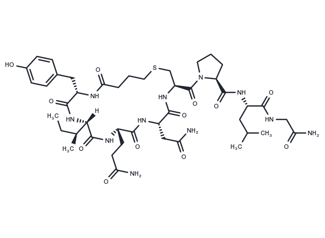 Oxytocin, deamino-1-carba- Chemical Structure