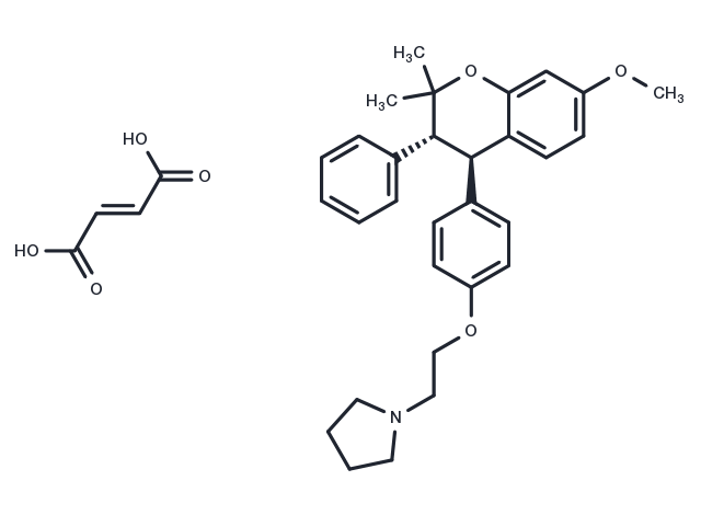 Levormeloxifene fumarate Chemical Structure